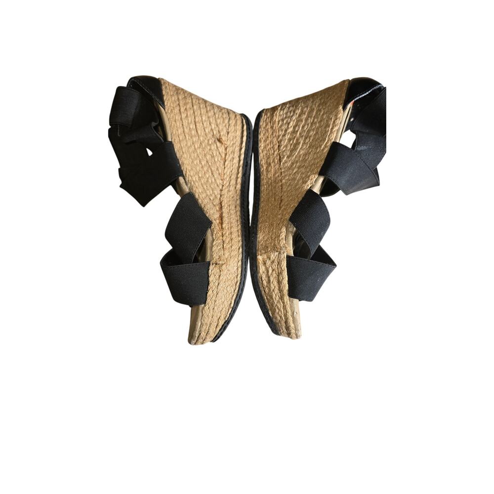 Kenneth Cole Reaction Wedges Black Tan Womens Size 9.5